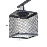 Люстра "Куб" 4х60Вт Е27 Чёрный 38,5х38,5х27см Люстра "Куб" 4х60Вт Е27 Чёрный 38,5х38,5х27см