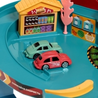 Автотрек &laquo;Виражи&raquo;, световые и звуковые эффекты, работает от батареек