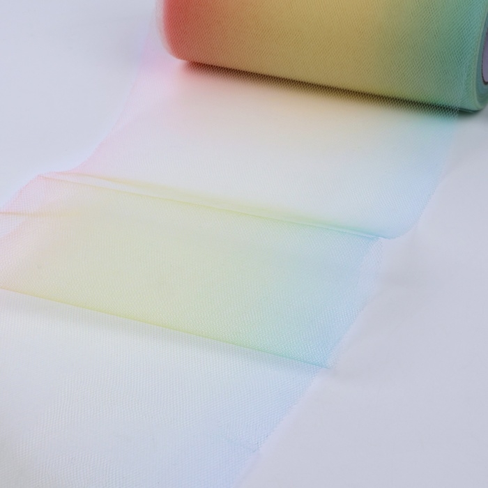 Фатин, 15 см, 11 ± 1 г/кв.м, 23 ± 1 м, цвет тропический градиент №3 Фатин, 15 см, 11 ± 1 г/кв.м, 23 ± 1 м, цвет тропический градиент №3