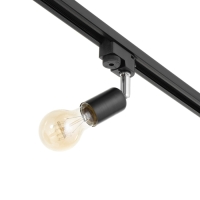 Светильник трековый "Спот" Е27 40Вт черный 3,5х5,5х15см Светильник трековый "Спот" Е27 40Вт черный 3,5х5,5х15см