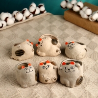 Горшок "Котейка", 6,2х7,5х5,5см, микс Горшок "Котейка", 6,2х7,5х5,5см, микс