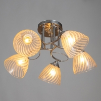 Люстра "Нора" 5х60Вт Е27 Хром 56х56х26см Люстра "Нора" 5х60Вт Е27 Хром 56х56х26см