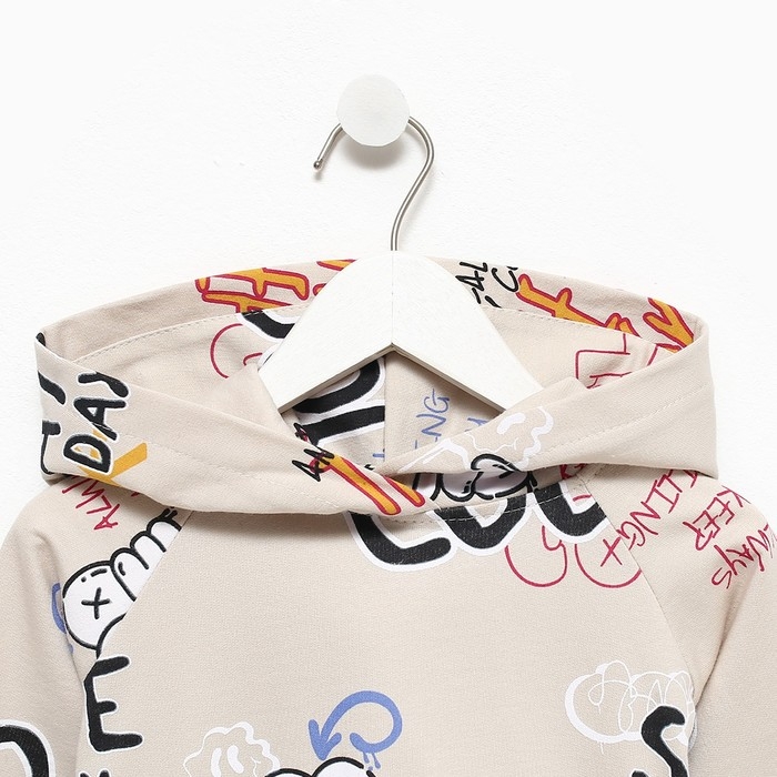 Костюм детский (толстовка, брюки) KAFTAN "Graffiti", р.32 (110-116 см)