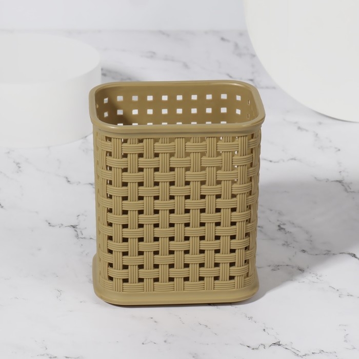 Органайзер - подставка для хранения маникюрных/косметических принадлежностей, 10 &times; 7 &times; 11 см, цвет МИКС