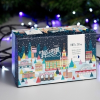 Гирлянда &laquo;Нить&raquo; 20 м, IP44, тёмная нить, 200 LED, свечение бело-синее, мигание, 220 В