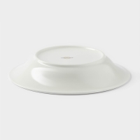 Тарелка глубокая фарфоровая с утолщённым краем Magistro La Perle, 580 мл, d=22 см, цвет белый Тарелка глубокая фарфоровая с утолщённым краем Magistro La Perle, 580 мл, d=22 см, цвет белый