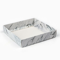 Коробка для кондитерских изделий &laquo;Мрамор&raquo;, 15 х 15 х 20 см
