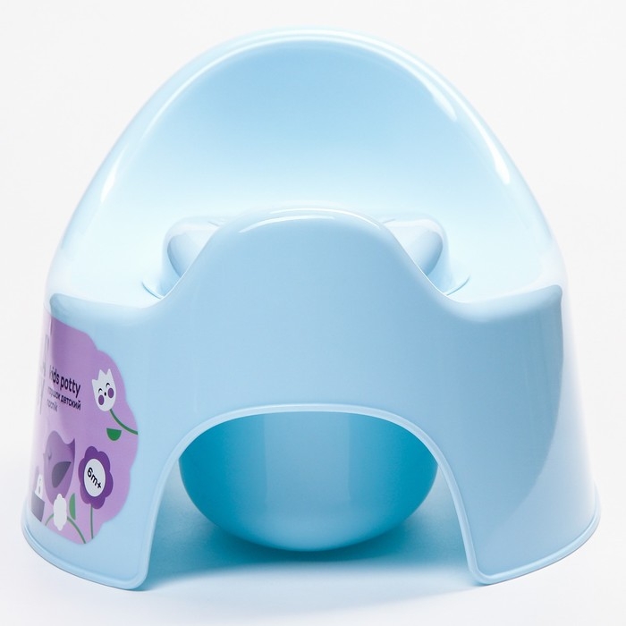 Горшок детский Follow Me с крышкой, цвет голубой пастельный Горшок детский Follow Me с крышкой, цвет голубой пастельный