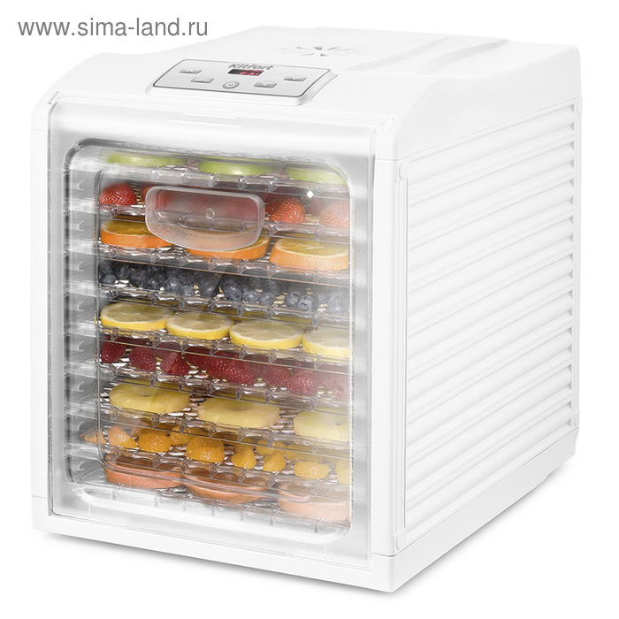 Сушилка для овощей и фруктов Kitfort KT-1909, 700 Вт, 9 ярусов, белая Сушилка для овощей и фруктов Kitfort KT-1909, 700 Вт, 9 ярусов, белая
