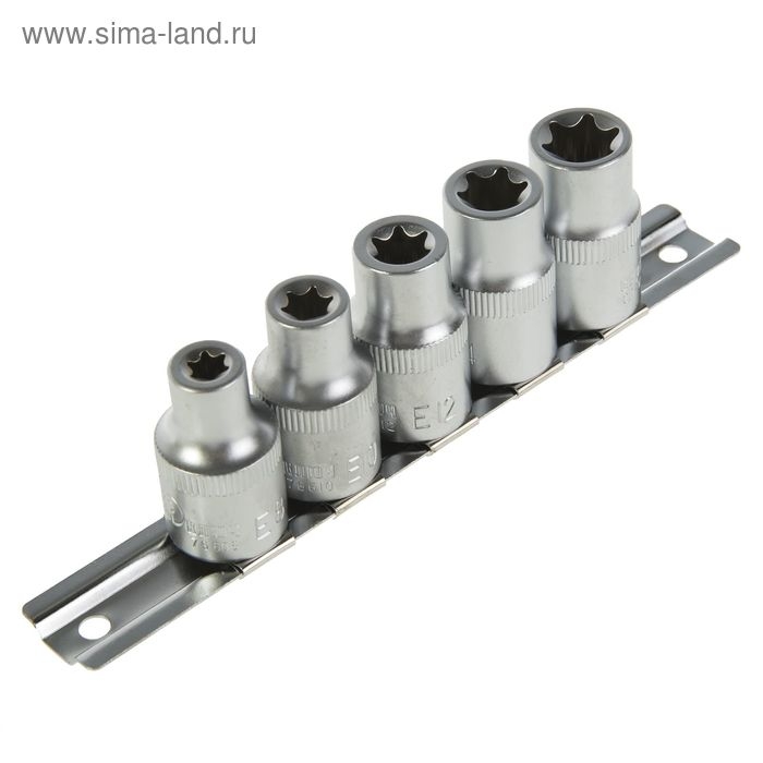 Набор звездочек Набор звездочек "СЕРВИС КЛЮЧ", Е8-Е16, 5 пр, 1/2
