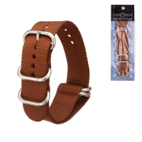 Ремешок для часов "Соломон", 22 мм, l-27 см, коричневый Ремешок для часов "Соломон", 22 мм, l-27 см, коричневый