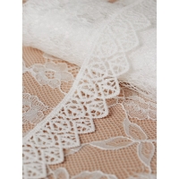 Кружево гипюровое, 30 мм &times; 9 &plusmn; 0,5 м, цвет белый