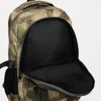 Рюкзак туристический, 22 л, 2 отдела на молниях, 5 наружных карманов, &laquo;ЗФТС&raquo;, цвет зелёный