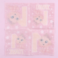 Салфетки бумажные &laquo;1 годик&raquo;, малышка, 25х25см, набор 20 шт.