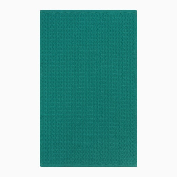 Полотенце "Доляна" цв. зелёный 35х60 см, 100% хл., крупная вафля 220 г/м2