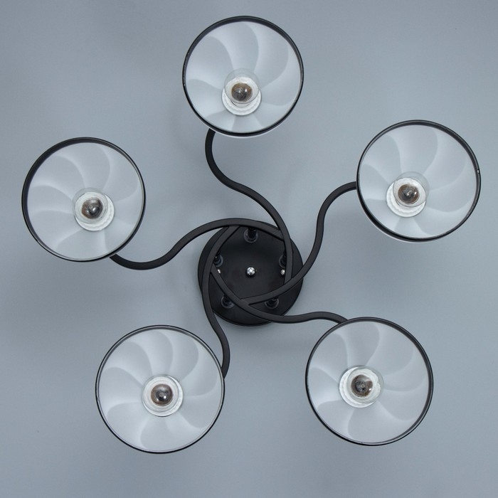 Люстра "Ариса" 5хЕ27 40Вт чёрный 56х56х22 см BayerLux