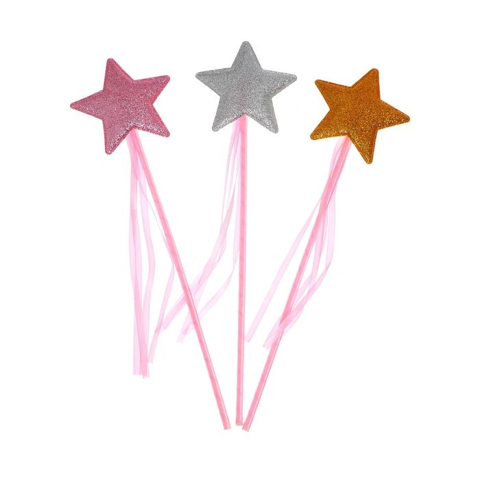 Карнавальный жезл &laquo;Звезда&raquo;, цвета МИКС