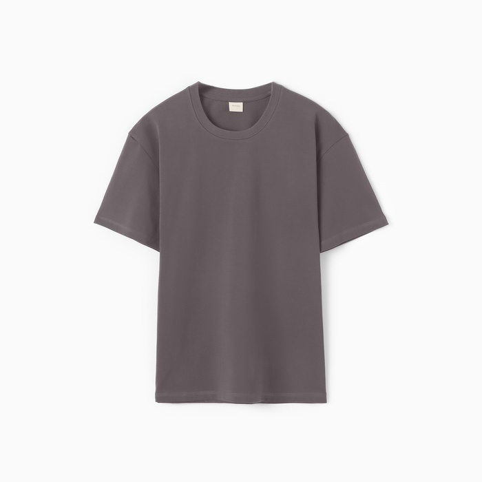 Футболка мужская MINAKU, цвет серый, размер 52-54