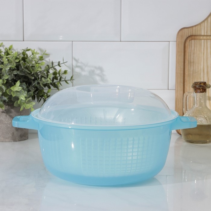 Пароварка для микроволновой печи пластиковая &laquo;Маджико&raquo;, 3 л, цвет МИКС