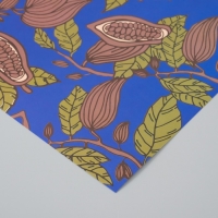 Бумага для скрапбукинга "Какао на синем" плотность 180 гр набор 5 шт 30,5х32 см Бумага для скрапбукинга "Какао на синем" плотность 180 гр набор 5 шт 30,5х32 см