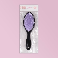 Расчёска массажная, 7 &times; 21,5 см, цвет МИКС