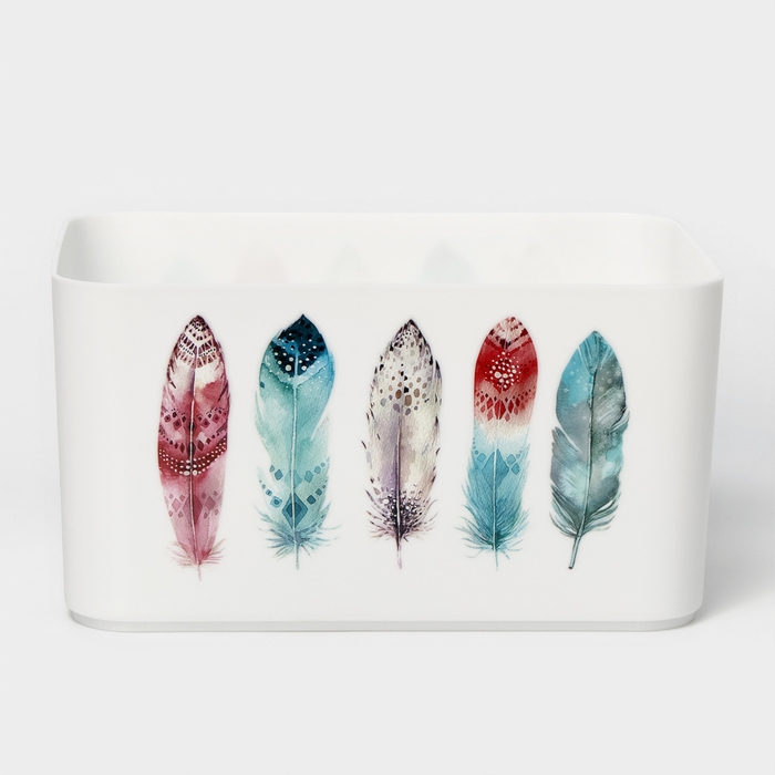 Корзина для хранения Serenity, 2,3 л, 23&times;15&times;12 см, цвет снежно-белый