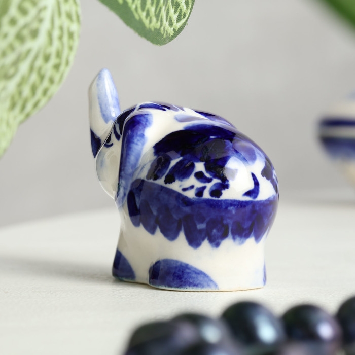 Сувенир &laquo;Слон&raquo;, малый, гжель