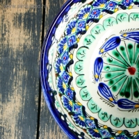 Коса Риштанская Керамика "Узоры" 15 см, малая, микс Коса Риштанская Керамика "Узоры" 15 см, малая, микс