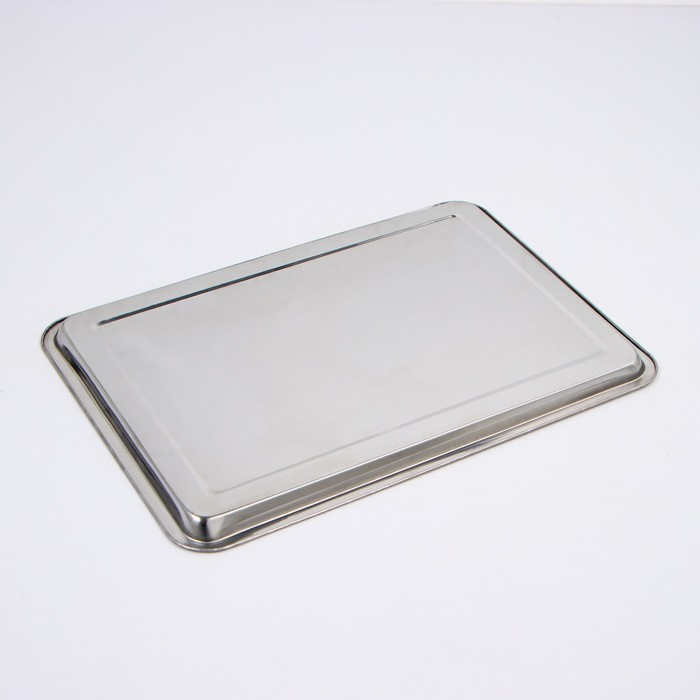 Поднос из нержавеющей стали, 50×35×2 см Поднос из нержавеющей стали, 50×35×2 см