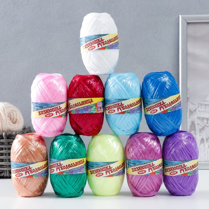 Пряжа Пряжа "Для души и душа" 100% полипропилен 180(±10)м/50гр набор 10 шт (калейдоскоп цветов)