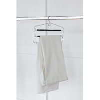 Плечики - вешалка для одежды LaDо́m Doux, 37×31см, многоуровневая, антискользящее покрытие, цвет чёрный Плечики - вешалка для одежды LaDо́m Doux, 37×31см, многоуровневая, антискользящее покрытие, цвет чёрный