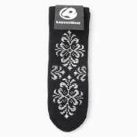 Варежки двойные ручная вышивка, цвет черный, р-р 18 Варежки двойные ручная вышивка, цвет черный, р-р 18