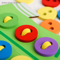 Развивающий набор шнуровка&raquo; Пришей пуговку&raquo; 4&times;18&times;16 см