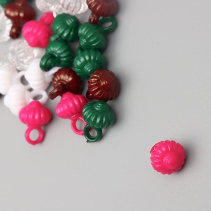 Декор для творчества пластик Декор для творчества пластик "Тыковка" МИКС набор 20 гр 1х1х1,5 см