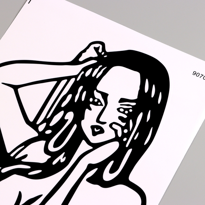 Наклейка 3Д интерьерная Девушка 60*30см Наклейка 3Д интерьерная Девушка 60*30см