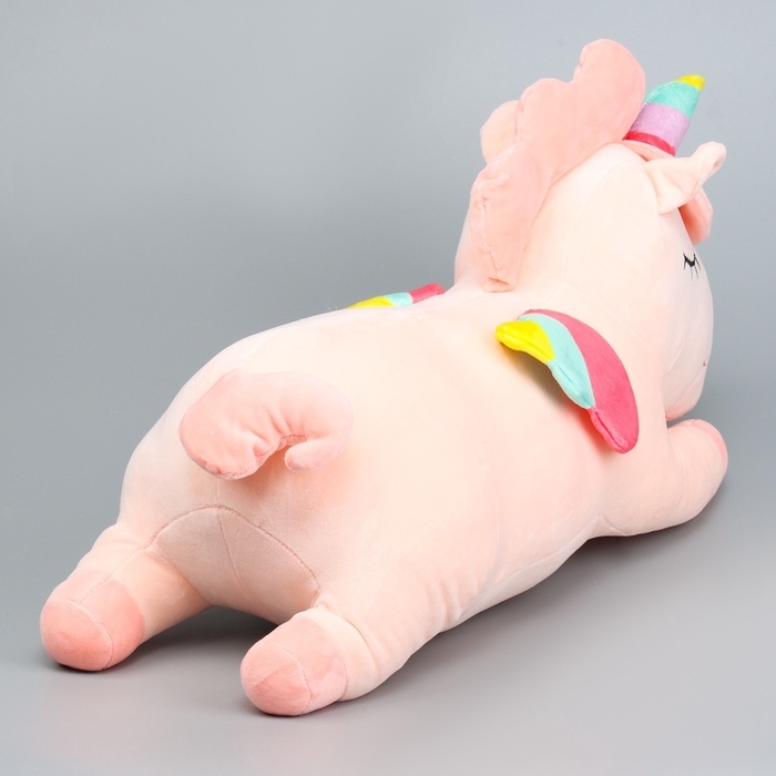 Шкурка мягкой игрушки Шкурка мягкой игрушки "Единорог" с пледом, 50 см, цвет розовый