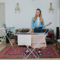 Сушилка для белья напольная складная Доляна, рабочая длина 16 м, цвет белый Сушилка для белья напольная складная Доляна, рабочая длина 16 м, цвет белый