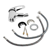 Смеситель для биде Accoona A3040, однорычажный, силумин, хром Смеситель для биде Accoona A3040, однорычажный, силумин, хром