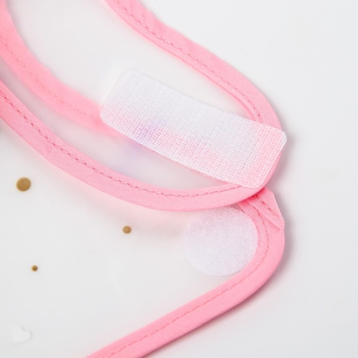 Нагрудник для кормления &laquo;Little&raquo; непромокаемый на липучке, внутри с конфетти, виды МИКС