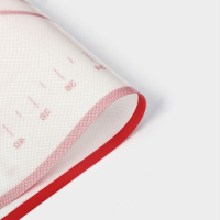 Армированный коврик с разметкой, силикон, 40&times;60 см, цвет белый