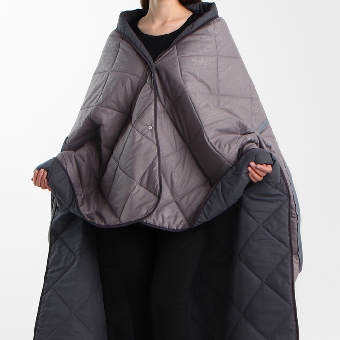 Плед-подушка-палантин LoveLife 135*200/50*50, цв. графит