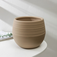 Горшок «Дуэт», 2,5 л , цвет кофе с молоком Горшок «Дуэт», 2,5 л , цвет кофе с молоком