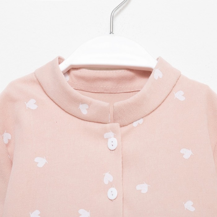 Платье детское KAFTAN Платье детское KAFTAN "Сердечки", р. 32 (110-116), розовый