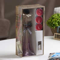 Набор подарочный "Париж" (диффузор и свечи) клубника, "Богатство Аромата" 8 марта Набор подарочный "Париж" (диффузор и свечи) клубника, "Богатство Аромата" 8 марта