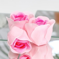 Мыльные розочки, трёхцветные,набор 6 шт. Мыльные розочки, трёхцветные,набор 6 шт.