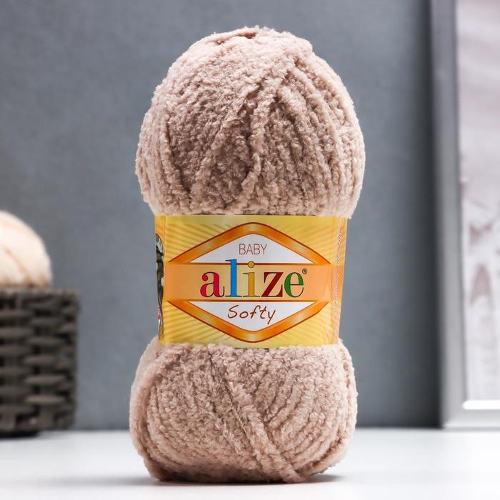 Пряжа Пряжа "Softy" 100% микрополиэстер 115м/50гр (115 лунный луч)