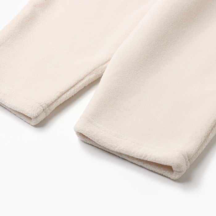 Брюки детские MINAKU: Fleece Soft, цвет бежевый, рост 104 см