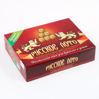 Русское лото, игра настольная "Два Грифона", 24 карточки, карточка 21 х 7.5 см, с бочонками Русское лото, игра настольная "Два Грифона", 24 карточки, карточка 21 х 7.5 см, с бочонками