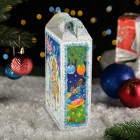Новый год. Подарочная коробка "Мастерская Деда Мороза", 16,8 х 7 х 25см.
