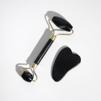 Массажер для лица, гуаша набор &laquo;Люби себя&raquo; 10,5 х 19 см, антраконит